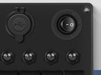5PCS Round Rocker Switch ON OFF SPST Switch Holder 20mm 12V DC 2 Pin Pre-Wired Waterproof Toggle Switch Shell for Car Automotive