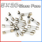 Glass Tube Fuse 5×20mm 6×30mm 250V Fast-Blow – F0.1A to F30A Assortment Kit | Pure Copper Element