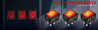 5PCS 30A 250V KCD2 KCD4 Rocker Switch DPST 4 Pin Red Lighted 120V Rocker Toggle Switch ON Off Heavy Duty T125