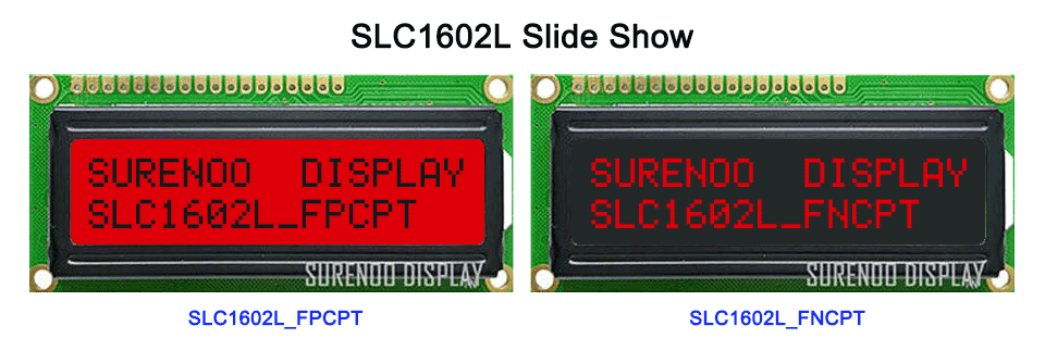 Surenoo 162 16X2 1602 5.0V Character LCD Module Display Screen LCM FSTN Positive Negative 7 RGB Colors Backlight