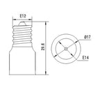 10pcs E14 EU Candelabra to E12 Chandelier Candle LED CFL Halogen Lamp Holder Bulb Base Light Socket Adapter Converter CE Rohs