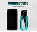 Pro'skit CP-342 End Pass Through Mini Crimper Pliers 8P8C RJ45 Perforated Crystal Head Crimp Tool 4in1 Ethernet LAN Stripper