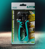 Pro'skit CP-342 End Pass Through Mini Crimper Pliers 8P8C RJ45 Perforated Crystal Head Crimp Tool 4in1 Ethernet LAN Stripper