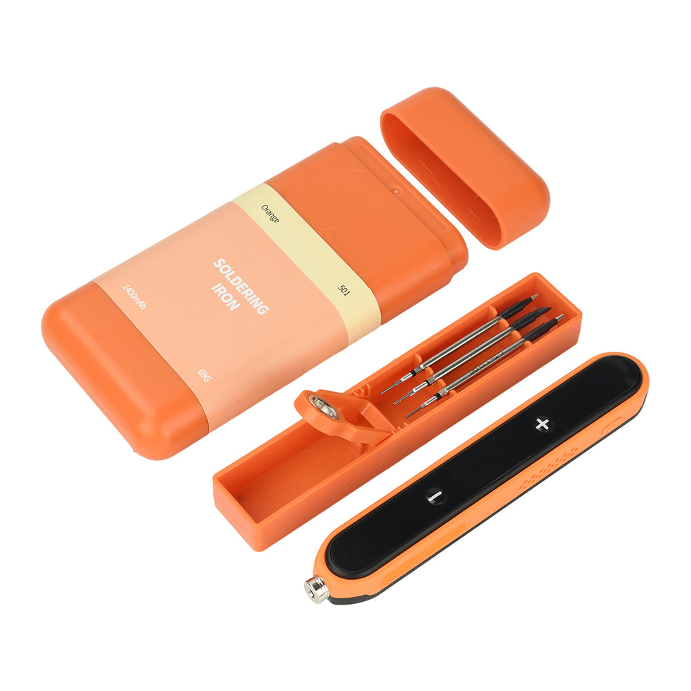 USB 1400mAh Battery Intelligent Soldering Iron Type C Interface Wireless Temperature Control High-power Solder Welding Iron Tool
