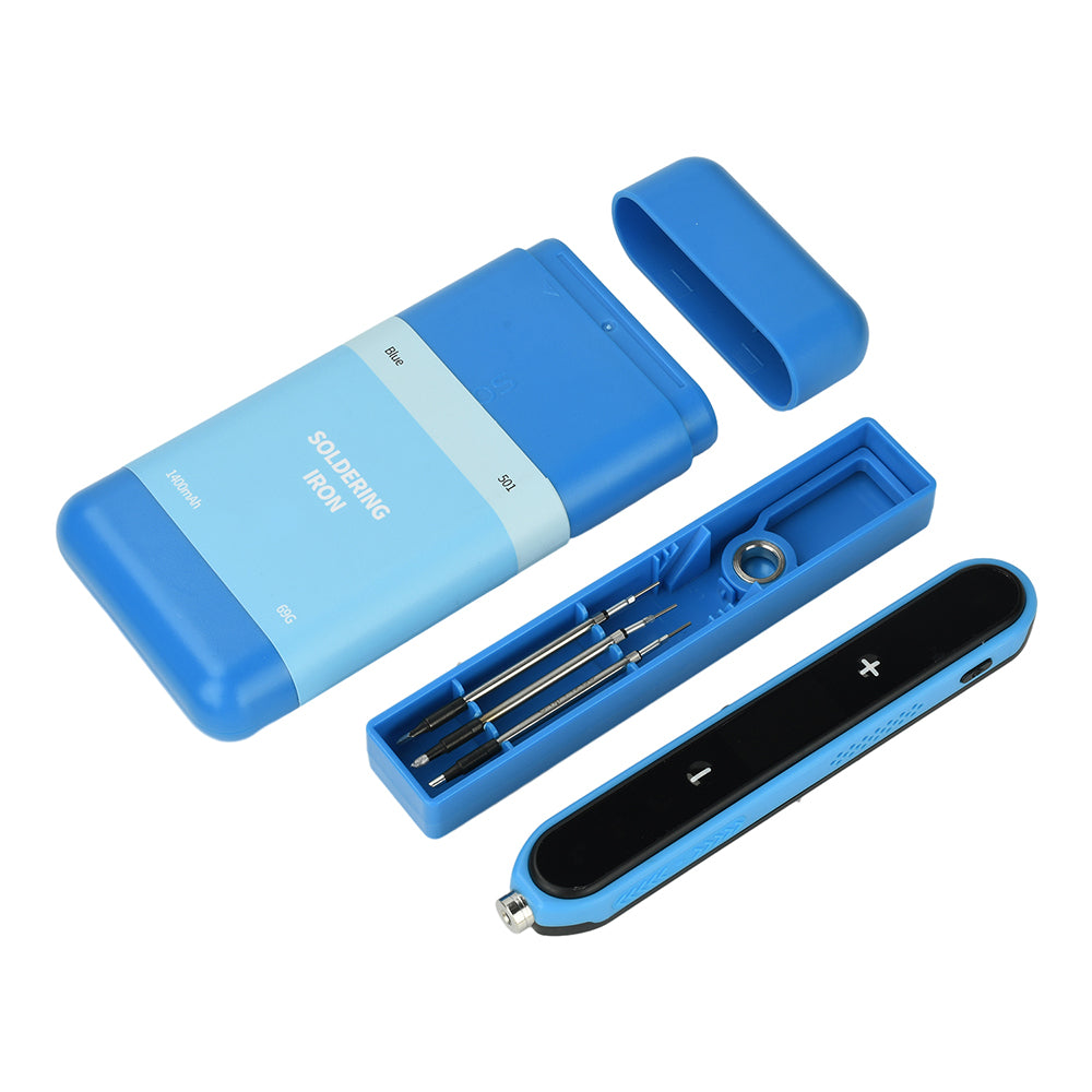 USB 1400mAh Battery Intelligent Soldering Iron Type C Interface Wireless Temperature Control High-power Solder Welding Iron Tool