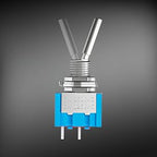 10PCS Mini Toggle Switch 3 Position 2 Position ON OFF ON DPDT SPST DPST 6A 125VAC 3A 250VAC Latching Flat Handle for Car Truck