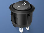 5PCS Round Rocker Switch ON OFF SPST Switch Holder 20mm 12V DC 2 Pin Pre-Wired Waterproof Toggle Switch Shell for Car Automotive
