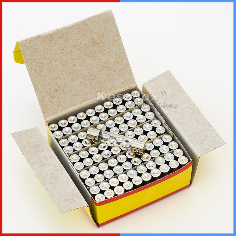 Glass Tube Fuse 5×20mm 6×30mm 250V Fast-Blow – F0.1A to F30A Assortment Kit | Pure Copper Element