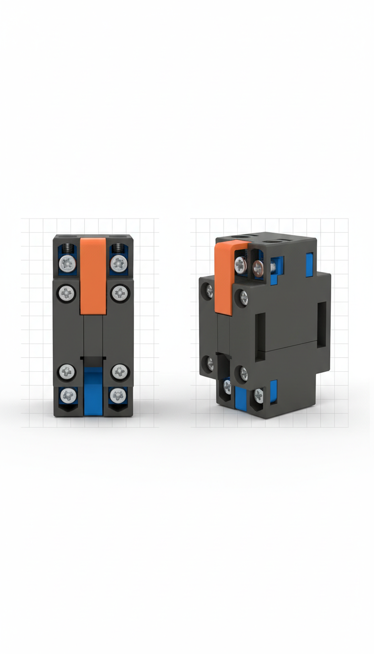 Heavy-Duty Alloy Terminal Block, Signal Orange