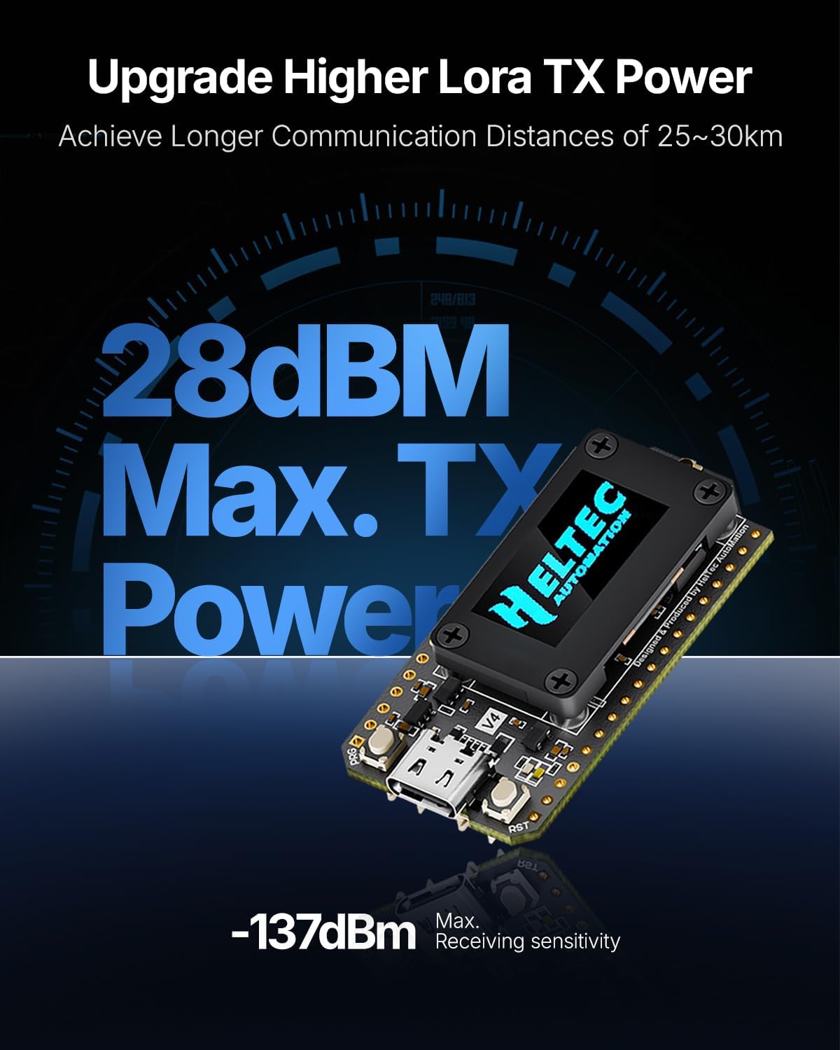2PCS Heltec V4 LoRa32 ESP32-S3 SX1262 LoRaWAN 868MHz Development Board With 0.96 Inch OLED WiFi & BLE Mesh Network for IoT