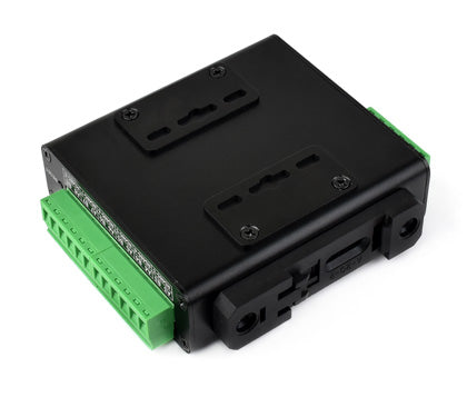 Waveshare 8-Ch RS485 to RJ45 Ethernet Serial Server, 8 Channels RS485 Independent Operation, Optional PoE Function  Rail-mount