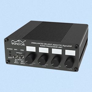 ADAU1701 2.1 4.0 DSP Digital Signal Processing Preamp 2-in 4-out Tone Board Digital Crossover Adjustment With Sigmastudio