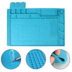 For BGA Soldering Station Silicone Repair Pad Magnetic Heat-Resistant Adsorption Soldering Mat Platform