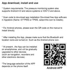 Bluetooth 5.0 External Mobile Phone APP Display TPMS Android/IOS Tire Pressure Monitoring System Car Tire Pressure Sensors