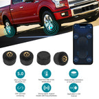 Bluetooth 5.0 External Mobile Phone APP Display TPMS Android/IOS Tire Pressure Monitoring System Car Tire Pressure Sensors