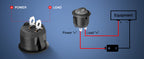 5PCS Round Rocker Switch ON OFF SPST Switch Holder 20mm 12V DC 2 Pin Pre-Wired Waterproof Toggle Switch Shell for Car Automotive