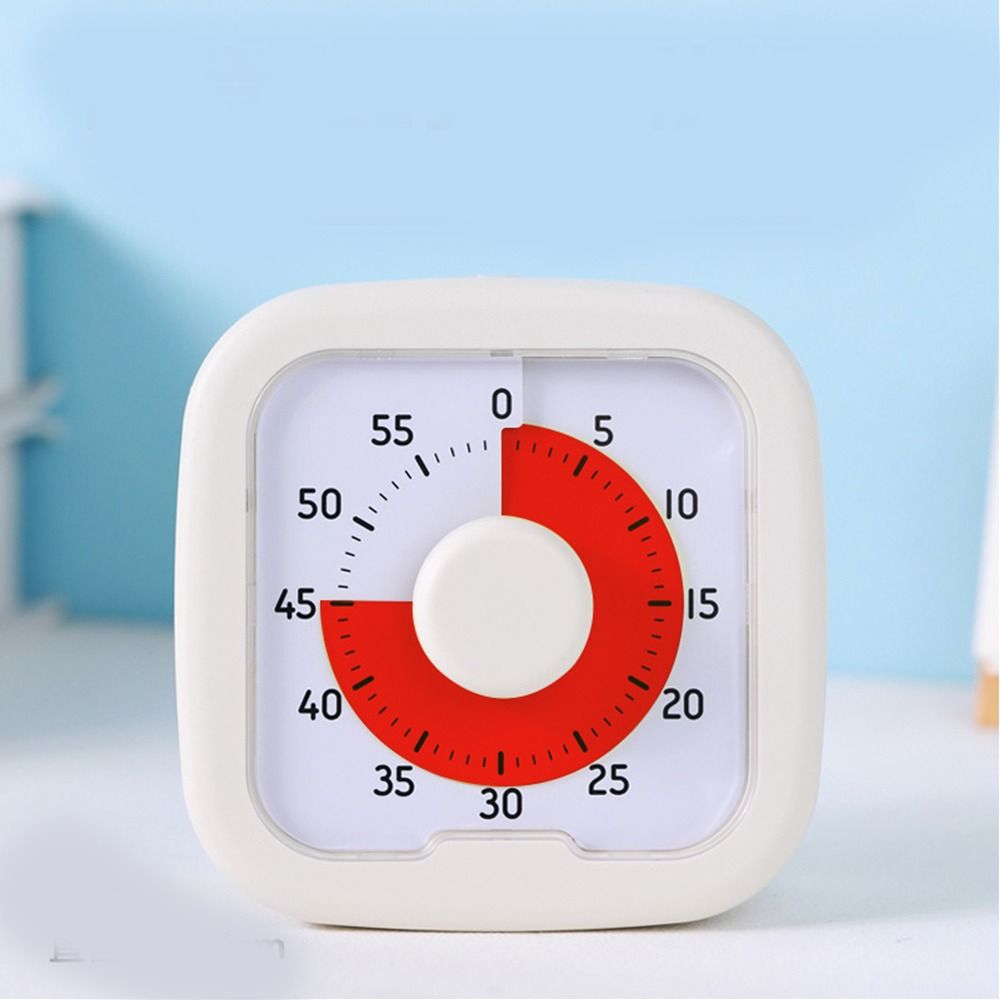 Silent Visual Timer 60-Minute Stopwatch Alarm Clock Countdown Timer Visualization with Stand Kitchen Cooking Timer Indoor
