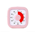 Silent Visual Timer 60-Minute Stopwatch Alarm Clock Countdown Timer Visualization with Stand Kitchen Cooking Timer Indoor