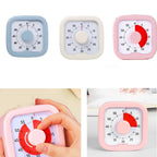 Silent Visual Timer 60-Minute Stopwatch Alarm Clock Countdown Timer Visualization with Stand Kitchen Cooking Timer Indoor