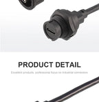 CAZN Waterproof IP67 IP68 Type C Female to Male PFC Flat Cable 3.1 Speed Bayonet-type Type-C 3.1 10GB