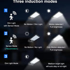 48leds solar street wall lights 450LM 3.5W led solar motion PIR sensor DIM lights Aluminum with pole remote for garden garage