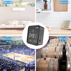 FABISENSE pth-9c NDIR co2 senor Carbon Dioxide Detector with Temperature and Humidity Meter CO2 Beep Alarm Low Battery Reminder