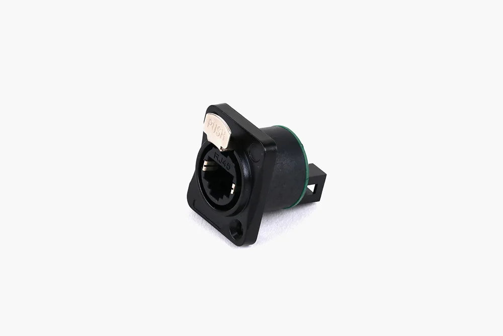 1pc D Type RJ45 Network 8P8C Female Panel Mount PCB Socket RJ45 CAT5/5E/6 Ethernet Extension Adapter Industrial RJ45 Connector