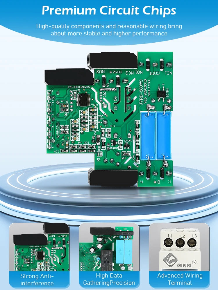 SVR1000/AD48 LCD Single-Phase AC/DC 24~48V Overvoltage/Undervoltage Monitoring Relays