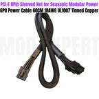 Modular Power Cable for Seasonic X-850, X-750, X-650 KM³ Modular, GPU PCIe 6+2Pin, CPU 4+4Pin, SATA, Molex IDE 4Pin, Main 24Pin