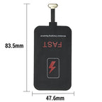 10W 5V Wireless Receiver Coil for IPhone5 6 7 Type C Universal Wireless Charging Adapter for Samsung Huawei Xiaomi