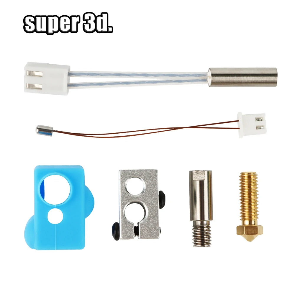 3D Printer Parts Hotend Kit 24V 64W Heating Tube Thermistor 0.4mm Nozzle For Artillery Sidewinder X1 X2 Print Head Hotend Kit