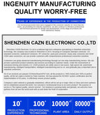CAZN Waterproof IP67 IP68 Type C Female to Male PFC Flat Cable 3.1 Speed Threaded-type Type-C 3.1 10GB 3A 20V