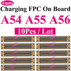 10pcs Original Charging Port FPC Connector For Samsung A04 A05 A14 A15 A24 A25 A34 A35 A52 A53 A54 A55 Mainboard Flex Clip