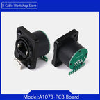 1pc D Type RJ45 Network 8P8C Female Panel Mount PCB Socket RJ45 CAT5/5E/6 Ethernet Extension Adapter Industrial RJ45 Connector