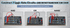 DIY Logic Gate Circuit Soldering Practice Kit Basic Logic Gate Learning Kit with Interactive LED Simulation for STEM Education