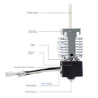 Creality Ender 3 V3 SE Hotend Kit, and Extruder Hotend Heater Block /Heatsink/Thermistor/Heating Rod Tube for Ender3 V3 SE