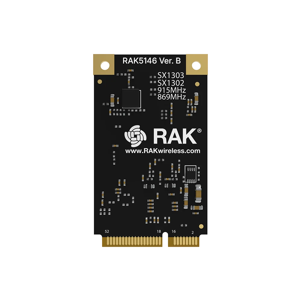 RAK5146 Gateway Concentrator Module for LoRaWAN, SX1303 LoRa Core (SPI or USB, GPS, LBT)