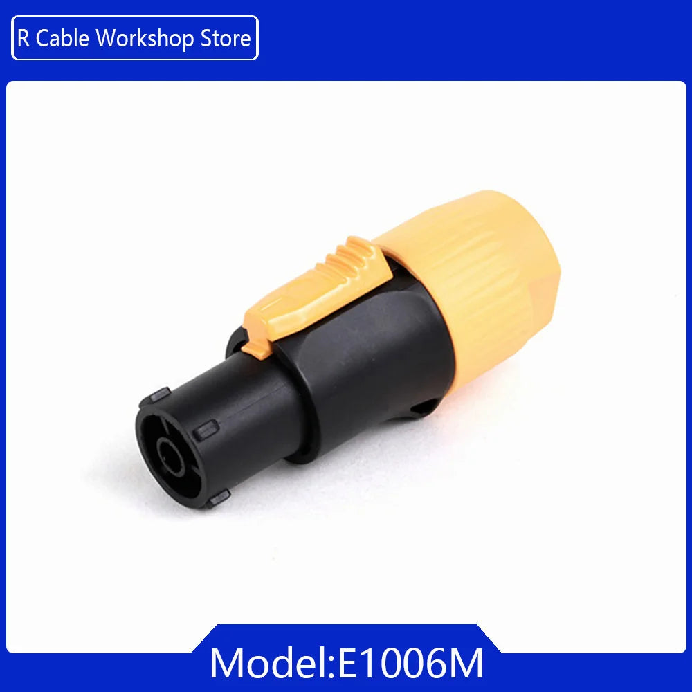 1pc 3Pins Male Powercon Power Supply Plug Industrial Audio LED Large Screen Lighting PA66 Material IP65 Grade