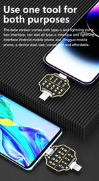 Mechanic T-824 No Disassembly Required Mobile Phone Tail Insertion Detector Digital Display Current Power Check Type-C Lightning