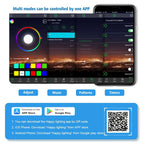 USB Bluetooth RGB Led Strip Light Battery Powered Scooter Flexible Diode Tape Led Backlight For Bicycle Skateboard Bike Lighting