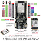 T-PCIE ESP32 4G CAT1 CAT4 GPS SIM7070G SIM868 SIM7080G SIM7020G A7608E A7608SA A7670E A7670G Development Board PMU 2G 3G NB-IOT