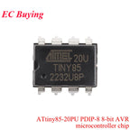 20Pcs/1pc ATTINY85 ATTINY85-20SU ATTINY SOIC-8 8KB 20MHz 8Bit Microcontroller SMD IC Chip ATTINY44A-SSUR ATTINY13A-SSU ATTINY10