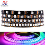 WS2812B WS2811 WS2815 WS2813 RGBIC LED Strip Lights 30/60/144 Pixels Per Meter Individually Addressable Smart Lights 5V/12V LED