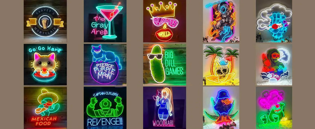 Wakklia Custom Logo Neon Sign, UV Printed Store Neon Sign Customizable Large, Custom LED Logo Sign, Images Print Customized for