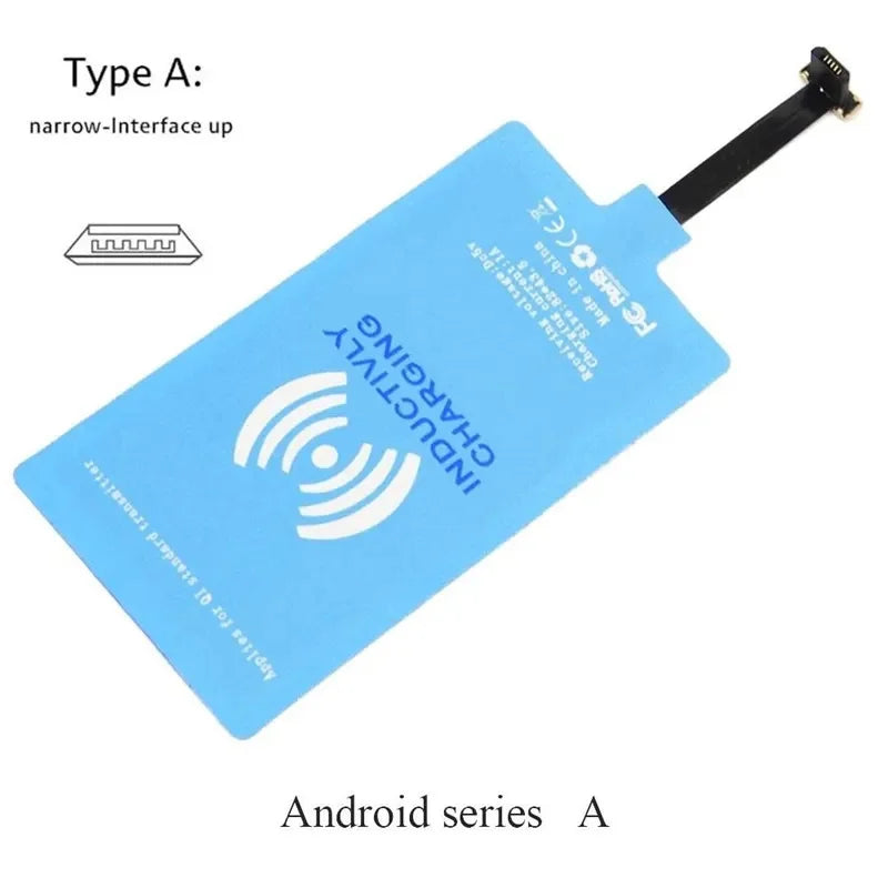 5V 1A Wireless Charging Receiver For iPhone 7 6s Plus 5s Type C Wireless Adapter Coil For Samsung Huawei Xiaomi