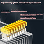 ProPatch RJ45 Connector Pass Through Cat5  Connectors Crystal End Gold-Plated 8P8C Crimp UTP Ethernet Modular Plug