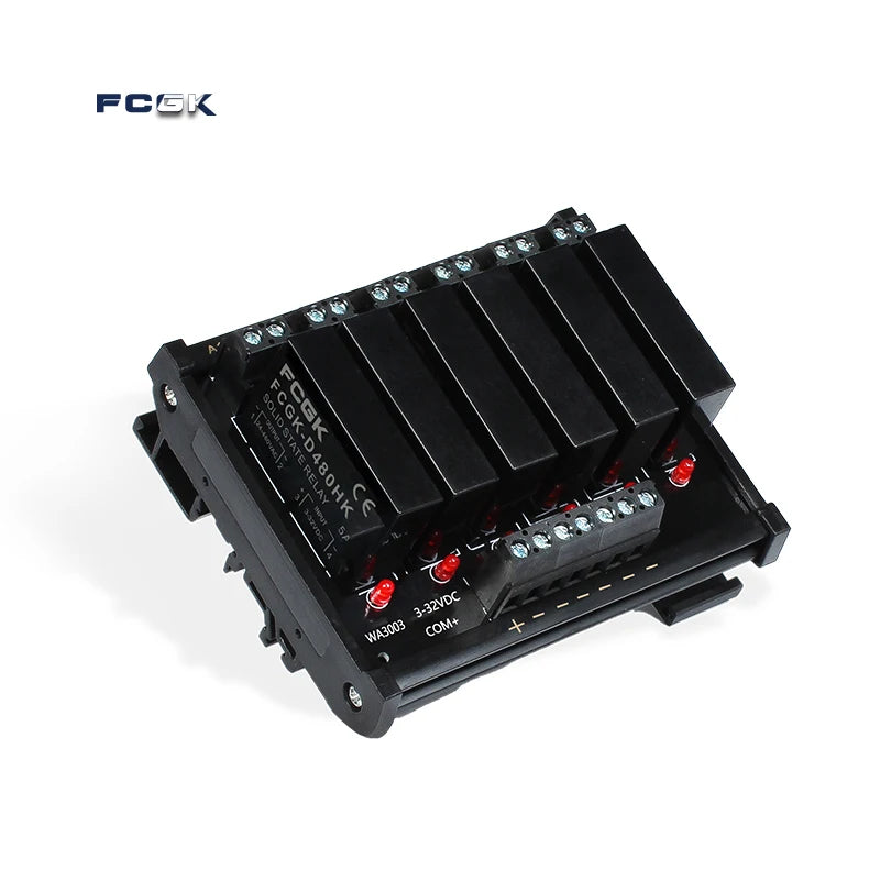 FCGK 1 2 4 6 8 Channel Solid State Relay Module PNP OR NPN Board 5V 12V 24V 32VDC PCB DC TO AC SSR Module