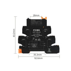 FCGK DC Control AC Slim Interface Solid State Relay Module DIN SSR Slim Relay DC Control DC 41F-1Z-C2/C4 SSR Relay DIN Rail
