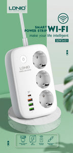 LDNIO Smart Plug Power Strip Tuya Wifi Remote Control Timer Socket Line Filter Smart Home Switch EU KR UK US Outlet USB Adaptor