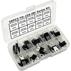 50PCS TO-220 IRF Series Kit IRFZ44N IRF510N IRF520N IRF530N IRF540N IRF640N IRF740 IRF840 IRF3205... MOSFET Power Transistor Kit